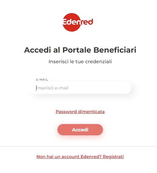 login al portale Edenred