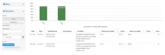 Schermata di startweb con grafico ore